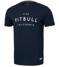 Koszulka męska Pit Bull Garment Washed USA California - granatowa 