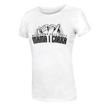 Women&#39;s T-shirt &quot;Mama i Daughter&quot; - white