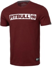 Koszulka PIT BULL "Hilltop" 170 - burgundowa