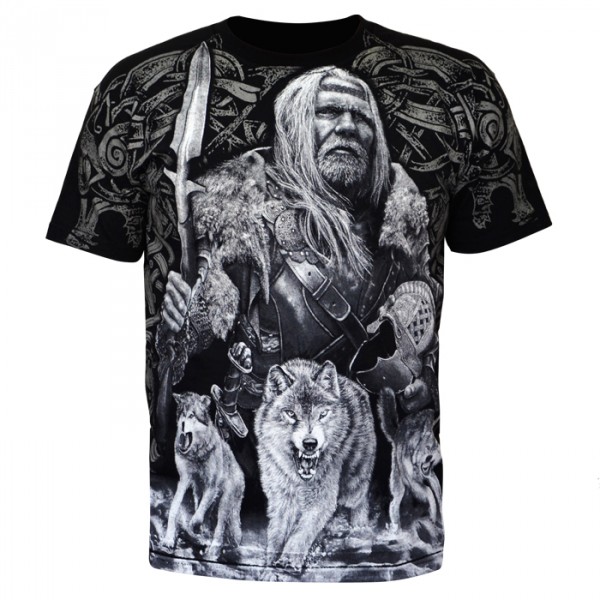 T-Shirt Valhalla Nordic Ragnarok Ragnal Vikings Warrior Odin Thor ...