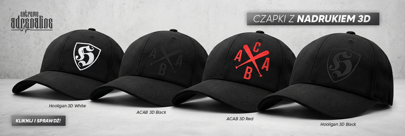 Extreme Adrenaline - Czapki 3D