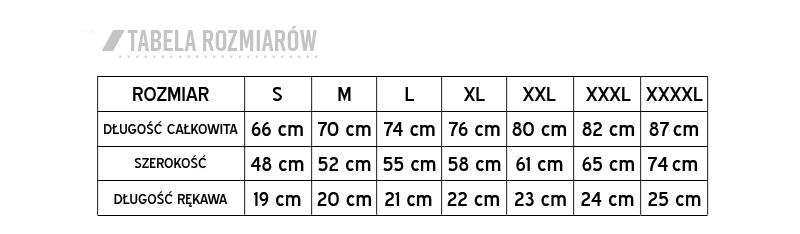 Size and size table JPG (60 KB)