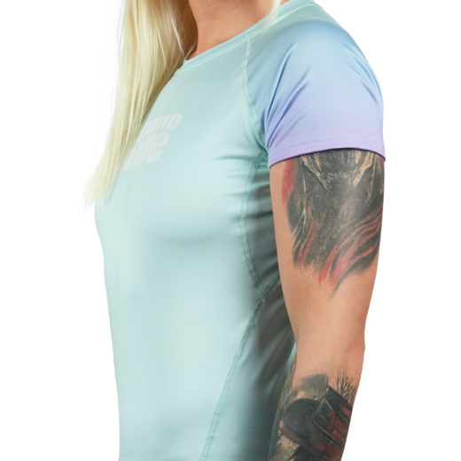 Rashguard damski Ground Game "Athletic Mint"  krótki rękaw