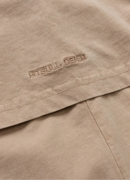  Koszulka męska PIT BULL Denim Washed "ACE OF SPADES II" - piaskowa