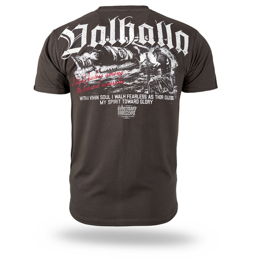 Koszulka T-shirt Dobermans Aggressive "VALHALLA III TS400" - brązowa