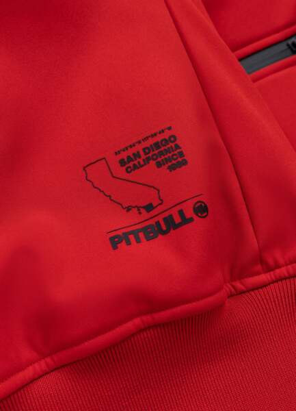 Kurtka softshell PIT BULL "Midway II" - czerwona
