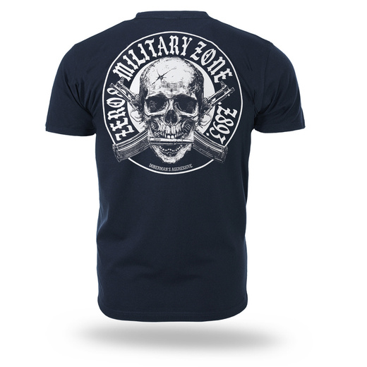 Koszulka T-shirt Dobermans Aggressive "MILITARY-ZONE TS408" - granatowa