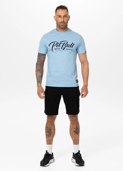 PIT BULL &quot;EL JEFFE&quot; men&#39;s t-shirt - light blue