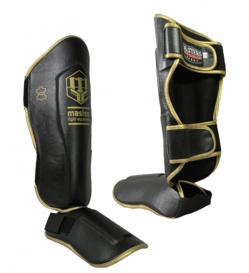Shin and foot protector Masters Leather NS-30 - gold