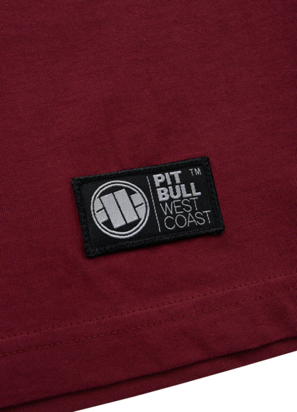 Koszulka PIT BULL "No Logo '21" - burgundy