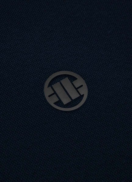 Bluza rozpinana z kapturem PIT BULL "Pique Logo" - granatowa