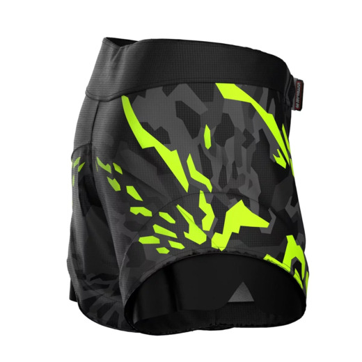 Spodenki combat Extreme Hobby | BLACK PANTHER - czarny/limonka