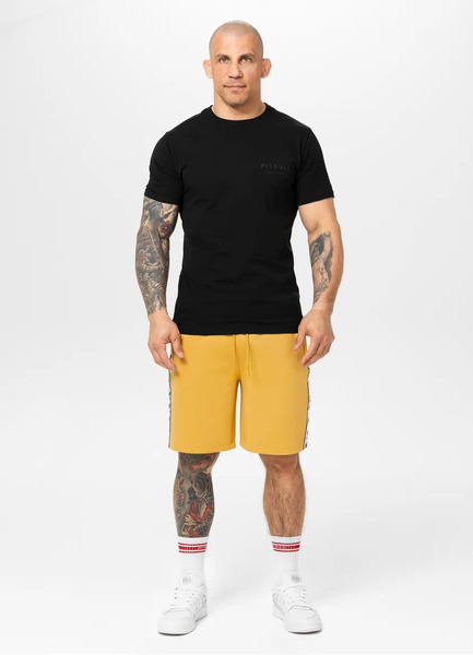 Spodenki szorty dresowe PIT BULL "POWERS" - żółte