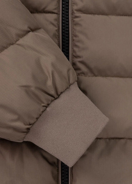 Kurtka zimowa pikowana z kapturem PIT BULL "DILLON" - brązowy