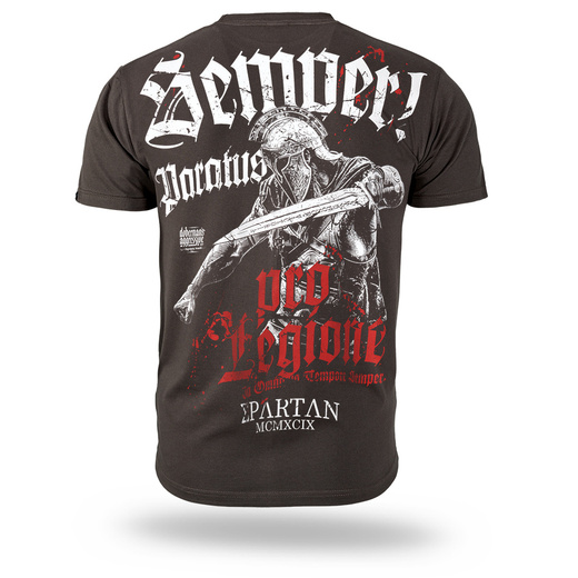 Koszulka T-shirt Dobermans Aggressive "SEMPER PARATUS TS412" - brązowa