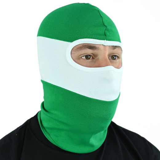 Extreme Adrenaline balaclava green, white and green