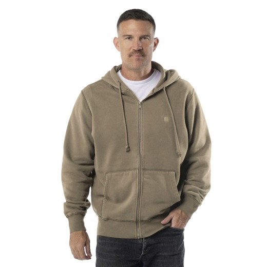 PIT BULL "HACKETT" Men's Zip-Up Hoodie - Light Brown
