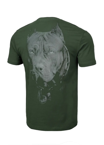 PIT BULL Denim Washed T-shirt &quot;Born In 1989&quot; - green