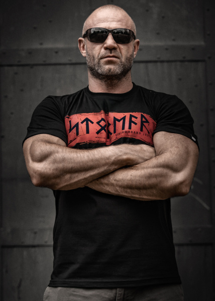 Longsleeve Dobermans Aggressive "STORMER" LS387 - granatowy
