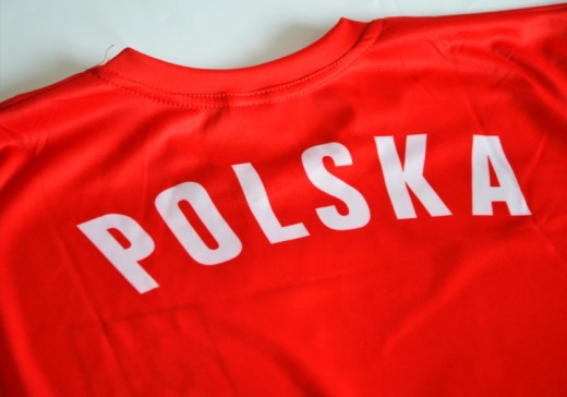 Koszulka piłkarska "Polska" - czerwona