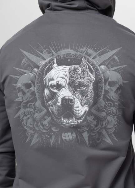 PIT BULL "WORLD" Zip-Up Hoodie - Graphite