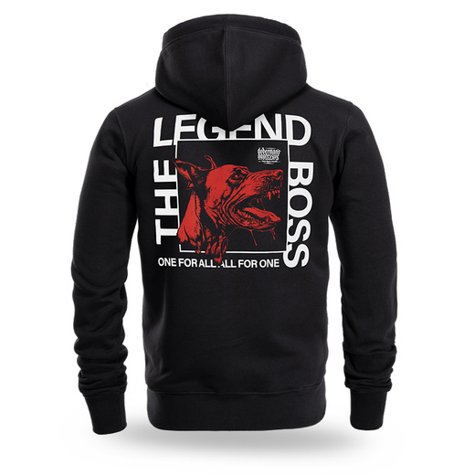 Dobermans Aggressive &quot;THE LEGEND BOSS BZ382&quot; Zip-Up Hoodie - Black