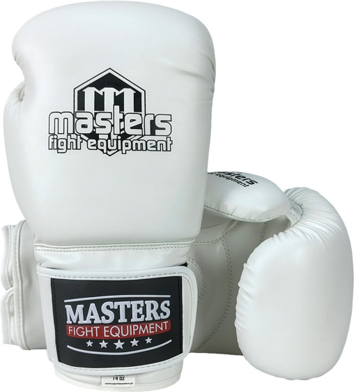 Rękawice bokserskie MASTERS RPU-WHITE