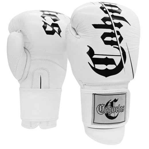 Leather boxing gloves Cohortes "Extenso" - white
