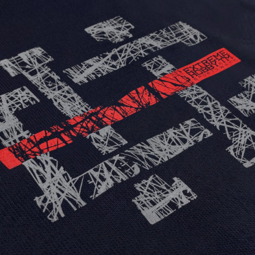 Bluza klasyczna Extreme Hobby "HASHTAG"- granatowa
