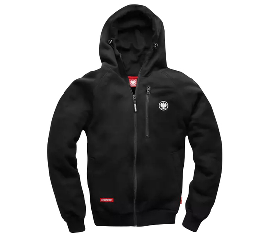  Bluza rozpinana z kapturem UltraPatriot "Orzeł" II - czarna