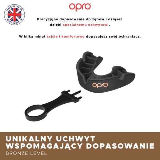 Opro Bronze GEN5 mouthguard - blue