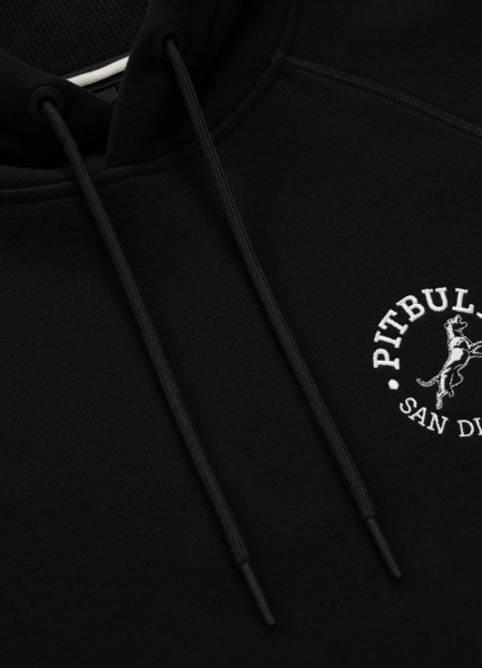 Bluza męska z kapturem PIT BULL "SAN DIEGO CA" - czarny