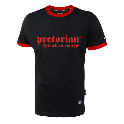 Koszulka Pretorian Ringer "Back to classic" - czarno/czerwona