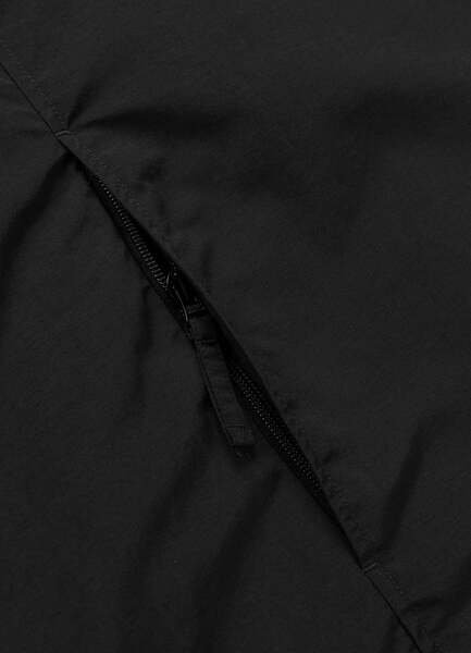 PIT BULL "MEANDRO" transitional hooded kangaroo jacket - black