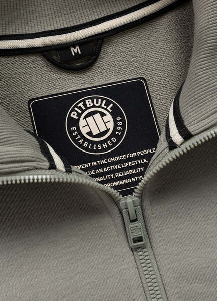 Bluza męska rozpinana PIT BULL "NEXUS" - szałwiowy