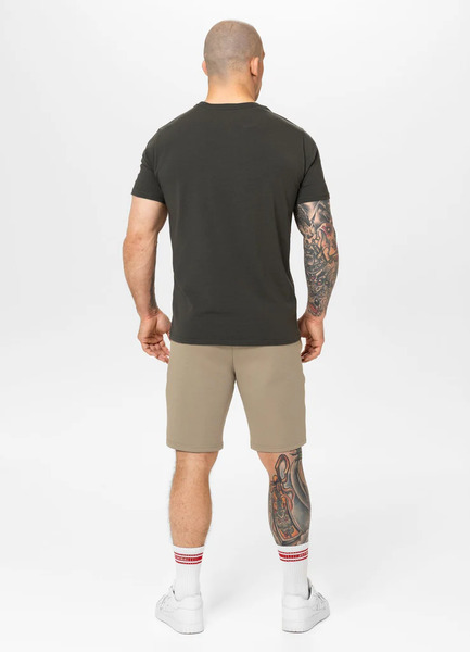 Szorty dresowe męskie PIT BULL "DOGWOOD" - ciemny piaskowy