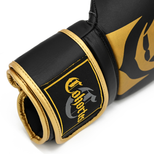 Cohortes "Cornibus Cohort" leather boxing gloves - black/gold