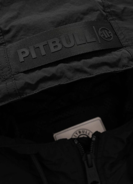 Men&#39;s transitional jacket with hood PIT BULL &quot;STEIN&quot; - burgundy