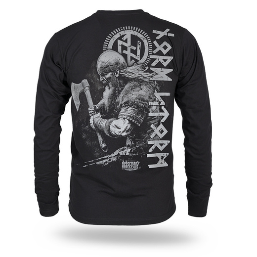 Longsleeve Dobermans Aggressive "VIKING REACTION LS368" - black