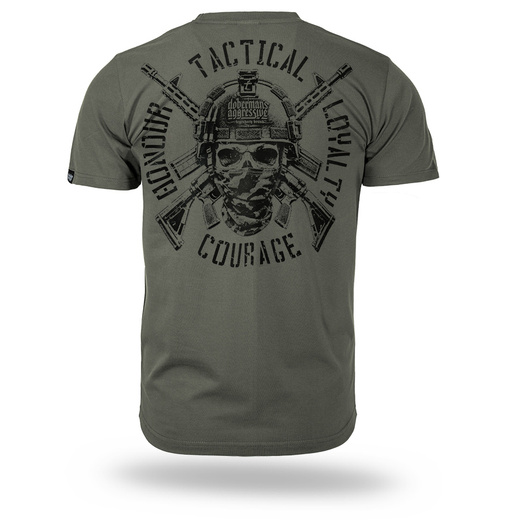 Koszulka T-shirt Dobermans Aggressive "COURAGE TS419" - zielona