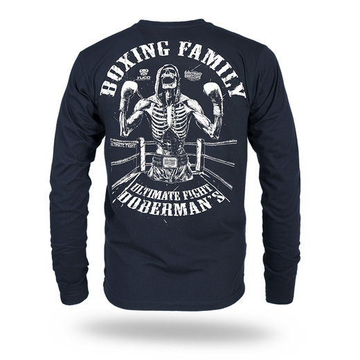 Longsleeve Dobermans Aggressive "BOXING FAMILY" LS361 - granatowy