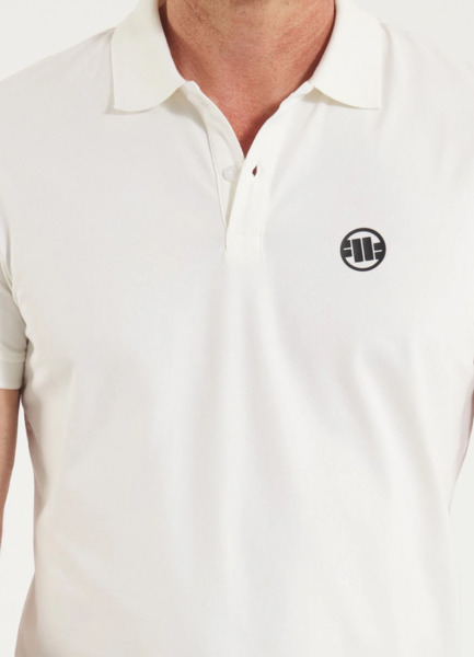 Polo Koszulka PIT BULL Jersey 210 "Logo" - off-white