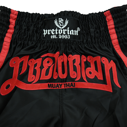 Muay Thai Shorts Pretorian "Elite" - black/red