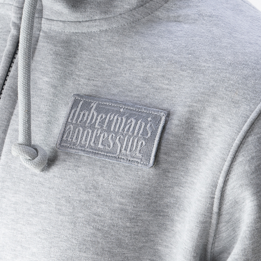 Dobermans Aggressive Zip Hoodie &quot;Premium BZK260&quot; - gray