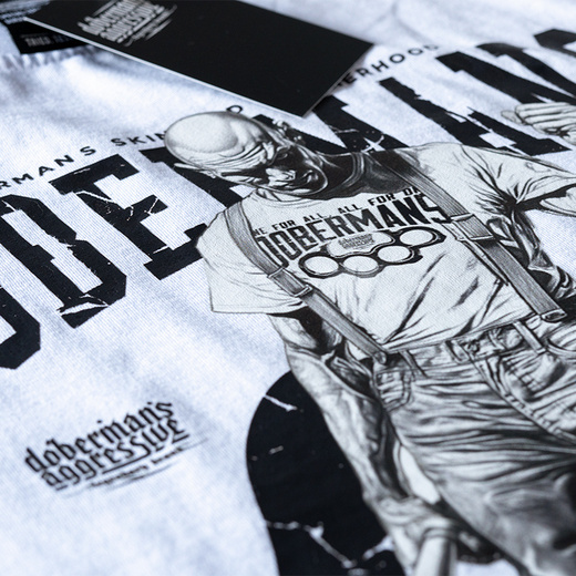 T-shirt Dobermans Aggressive &quot;WAY OF LIFE&quot; TS369F - brown