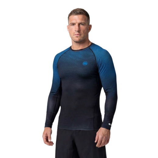 Rashguard longsleeve PIT BULL "RANKED" - niebieski