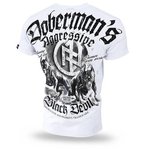 T-shirt Dobermans Aggressive &quot;Black Devil II TS198&quot; - white