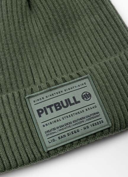 PIT BULL &quot;DOCK&quot; winter hat - dark green