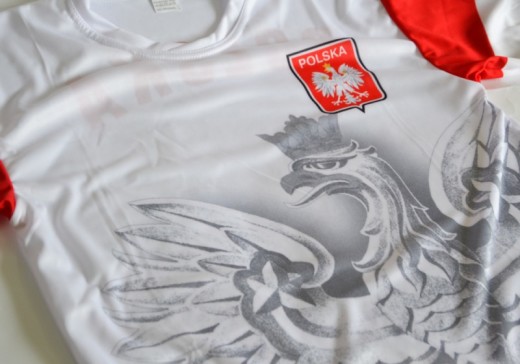 Koszulka piłkarska "Polska" - biała