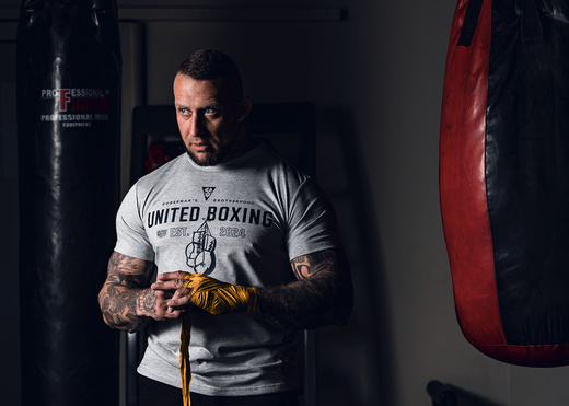 Koszulka T-shirt Dobermans Aggressive "United Boxing" TS337 - biała